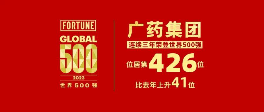 上升41位！白云山光華公司熱烈祝賀廣藥集團(tuán)世界500強(qiáng)排名再創(chuàng)新高